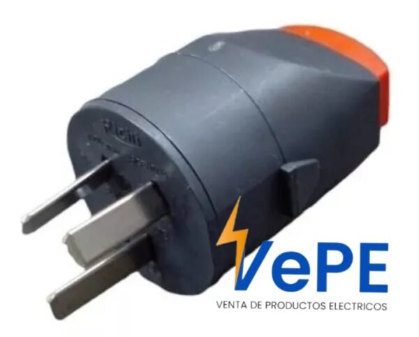 Ficha Macho 10Amp Tipo Richi Negro