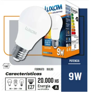 Lampara Led 9w Luz Fria