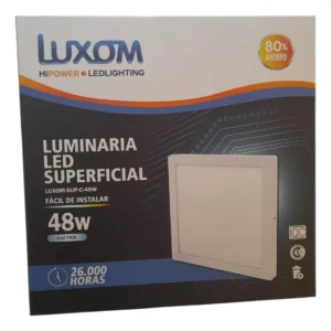 Plafon Led Cuadrado de Aplicar 60x60cm Luz Fria Luxom