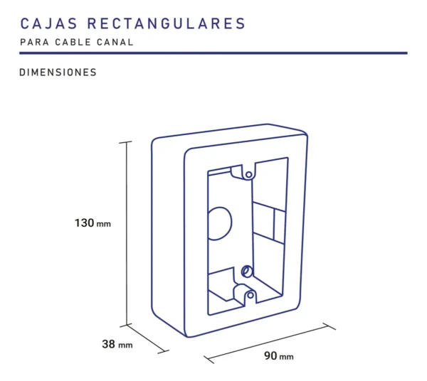 Caja Cable Canal Richi - Image 2