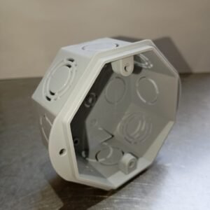 Caja Octogonal Chica PVC Gris