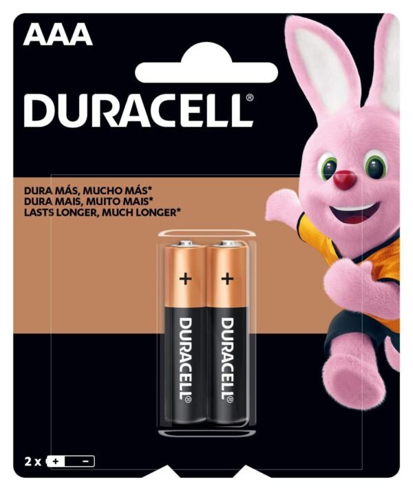 Pilas Duracell Alcalina AAA X2