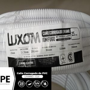 Corrugado ignífugo 1" x 25 Mts