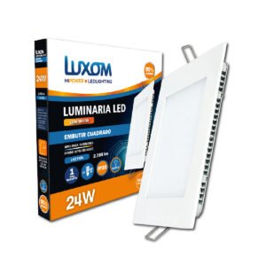 Plafon Led Cuadrado 24w de Embutir Luz Fria